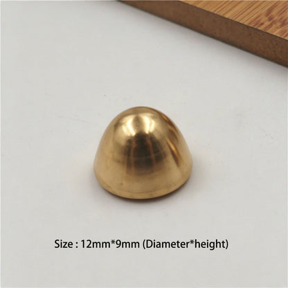 20pcs Solid Brass Pyramid Spikes Punk Rivets Studs Dog Collar Leather Craft DIY