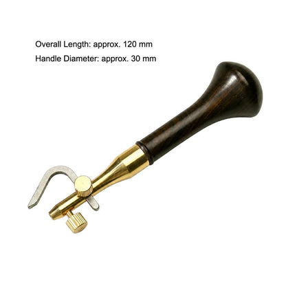Adjustable Multi Blade Leather Edge Groove Tool Wood Handle Beveler Groover
