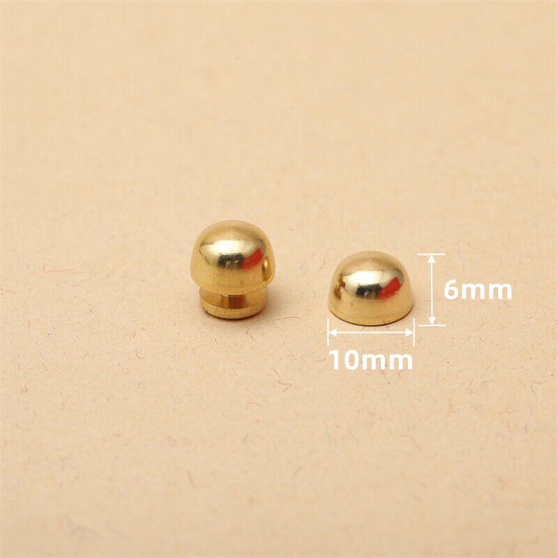 20 x Leather Craft Solid Brass Screw Luggage Punk Nail Stud Rivets Accessories