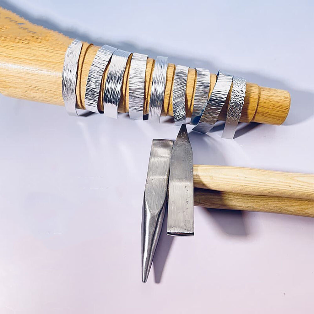 Double Head Hammer for Jewelry Texturing Gold Silver Copper Metalwork Crafting