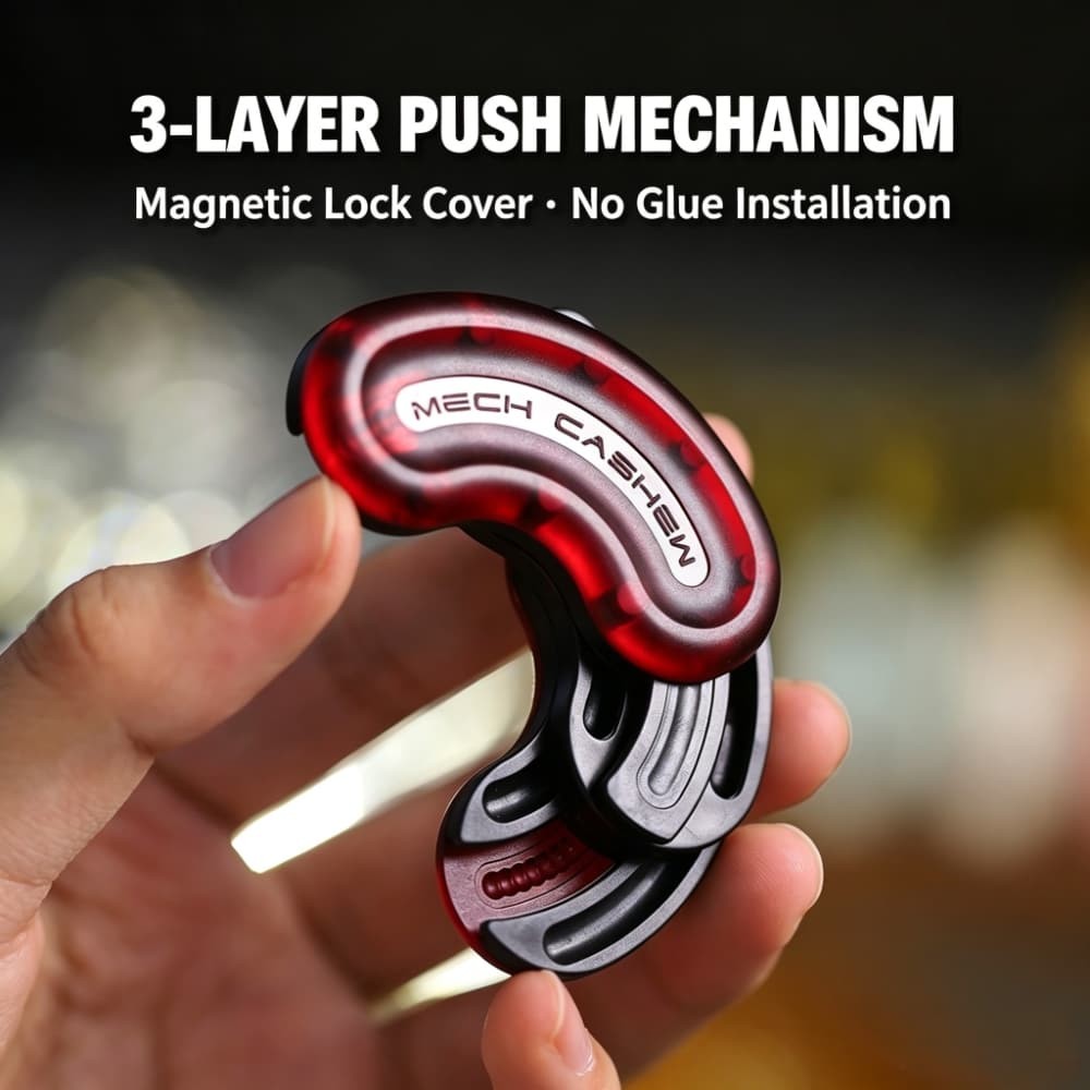 Mechanical Fidget Slider Card EDC Desk Toy Sensory Stress Relief Gadget