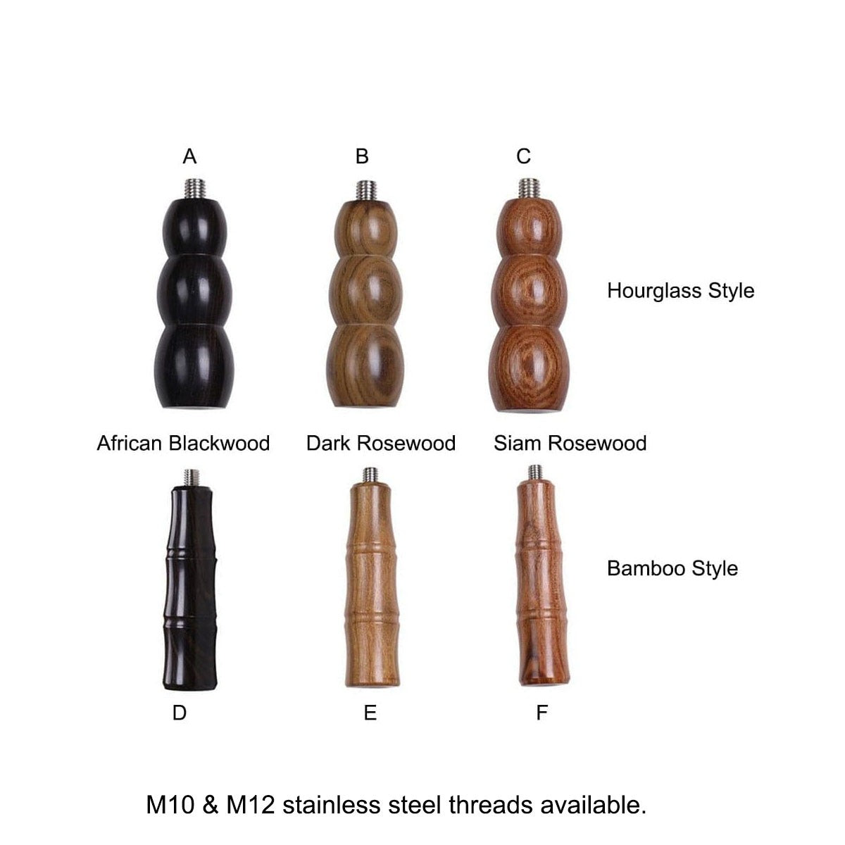 Universal Coffee Machine Wood Handle Replacement M10 M12 Rosewood Blackwood