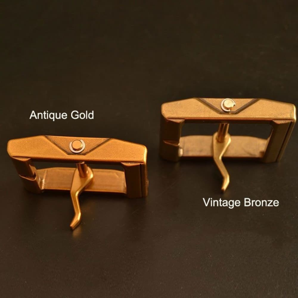 Solid Brass Removable Pin Belt Buckle for Leather Belt Handmade Jeans Men's 38mm