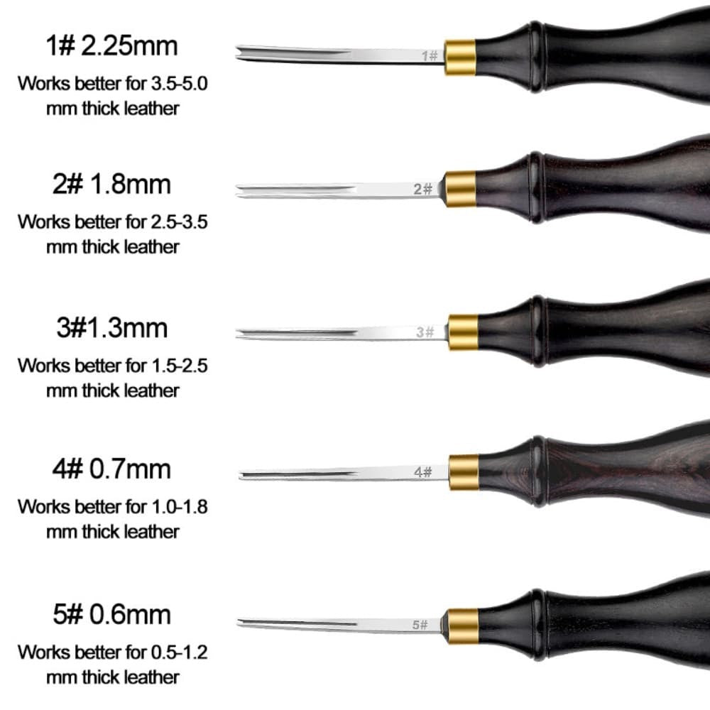 Ebony American Straight Leather Edge Beveler Belt Rounding Trimmer DIY Tool