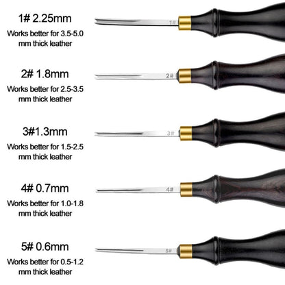 Ebony American Straight Leather Edge Beveler Belt Rounding Trimmer DIY Tool