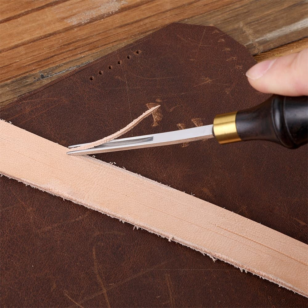 Ebony American Straight Leather Edge Beveler Belt Rounding Trimmer DIY Tool