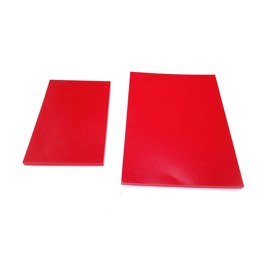Leather Craft Red Rubber mute Board Cutting Hole Punching Plate Stamping Tool