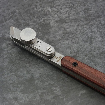 Adjustable Spacing 3mm-58mm Edge Creaser Guide Tool For Leather Craft DIY Work