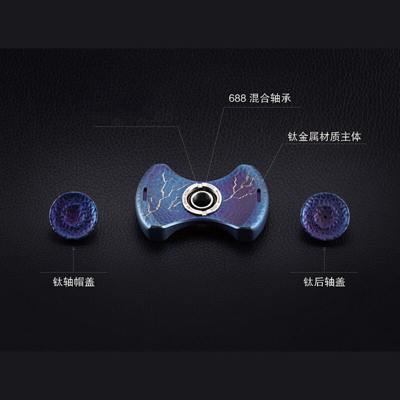 FEGVE Fidget Hand Spinner Titanium/Brass Alloy Finger focus Toy EDC Gift