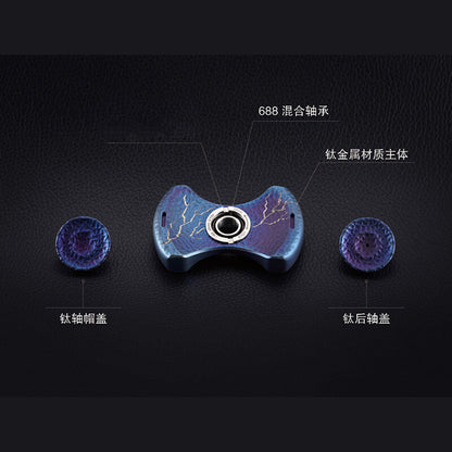 FEGVE Fidget Hand Spinner Titanium/Brass Alloy Finger focus Toy EDC Gift