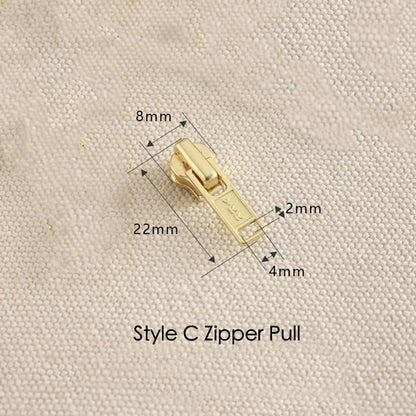 YKK No3 Zipper Tape Brass Teeth One Way Zipper Bag Handbag Hand DIY Accessories