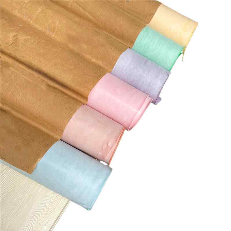 Candy Colorful Fog Wax Vegetable Tanned Cowhide Genuine Leather Craft Material 1.6mm Thickness