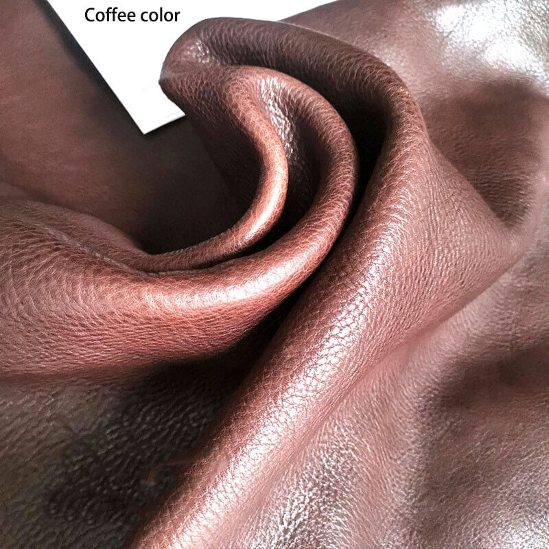 Oil Rich Vegetable Tanned Lychee Pattern Soft Genuine Leather Craft Material DIY 1.6mm Thickness