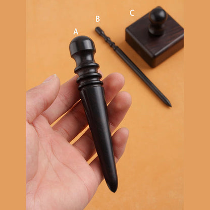 Blackwood Rosewood Edge Burnisher Multi-Size Grooves for Leathercraft Finishing