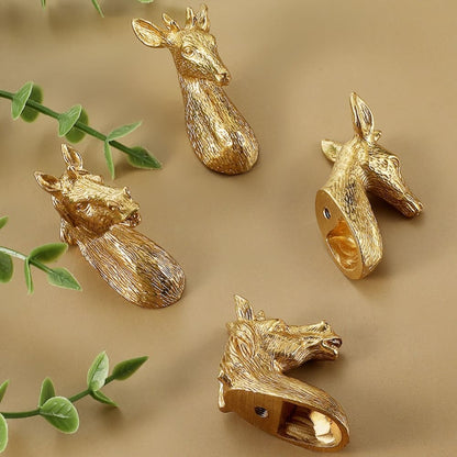Animal Brass Cabinet Drawer Pull Handle Wardrobe Cupboard Furniture Hardware