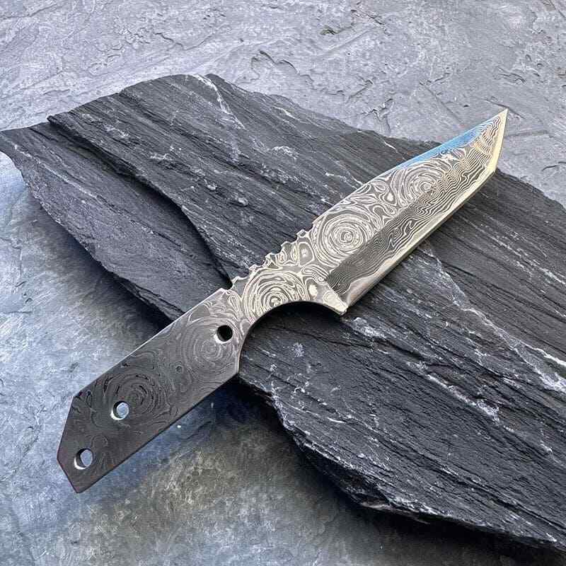 Thick Damascus Blade Blank Outdoor Cutter Fruit Knife Home Kitchen Hobby DIY Vg10 Steel Supply