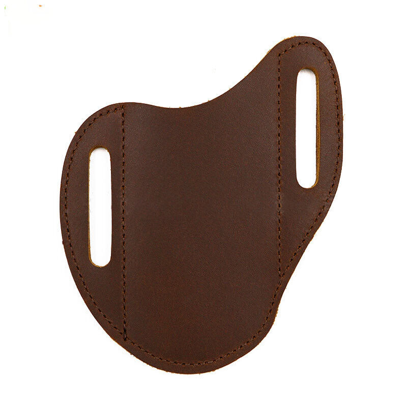 Cowhide Crazy Horse Leather Retro Sheath For Knife Scabbard Cover Belt Clip