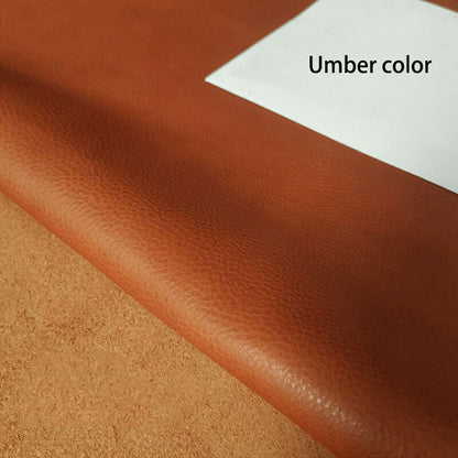 Oil Rich Vegetable Tanned Lychee Pattern Soft Genuine Leather Craft Material DIY 2~2.5mm Thickness