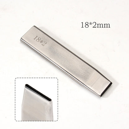 Leather Craft Belt Hole Punch Oval Flat Straight Teardrop Single DIY 440C Tool
