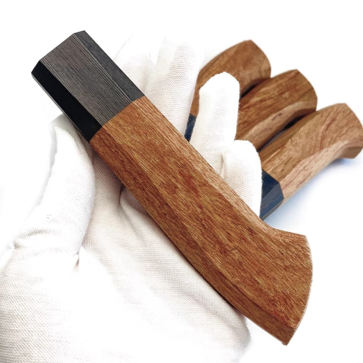 Japanese Knife Handle Solid Wood for Chef Santoku Yanagiba Deba Knives DIY