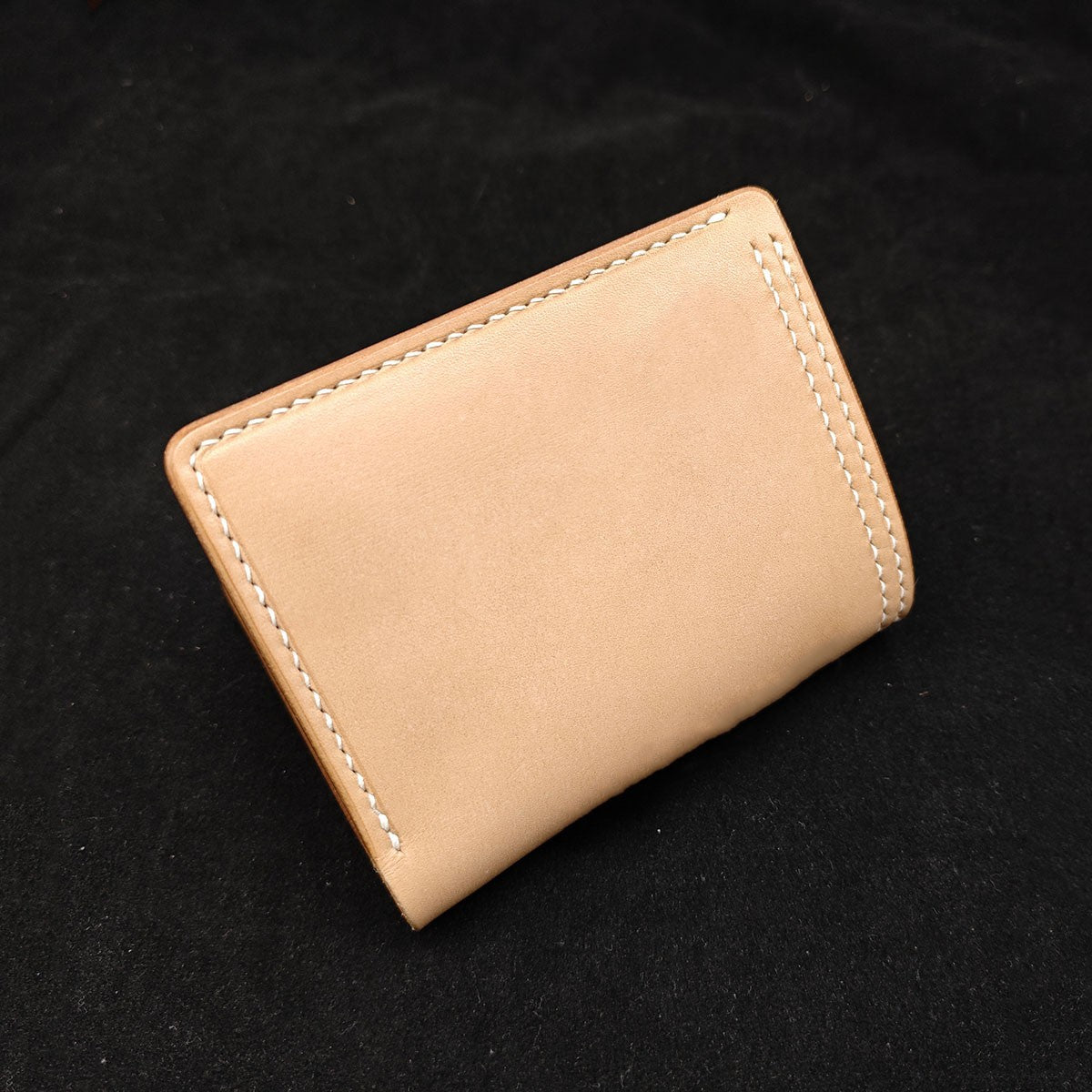 Handmade Japan Tochigi Vegetable Tanned Leather Wallet with 925 Silver Buckle