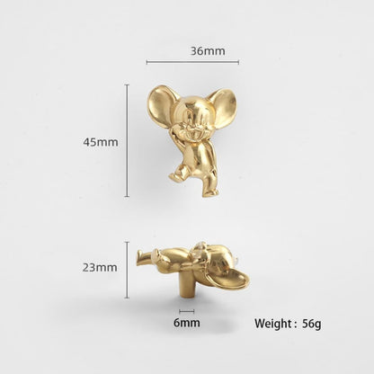Animal Brass Cabinet Drawer Pull Handle Wardrobe Cupboard Furniture Hardware