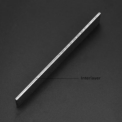 Handmade Damascus Steel Billet 500x50x5mm Pattern-Welded Knife Blade Blank DIY