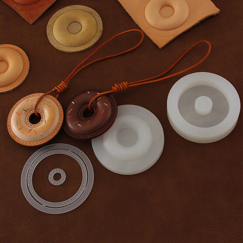 Donut Molding Mold Set For Leather Craft Diy Hand Making Pendant Tools