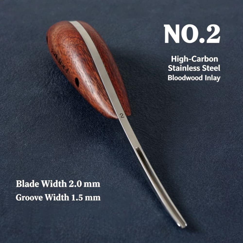 Leather Craft Adjustable Groover Creaser Edge Groove Cutter Stitching Hand Tool