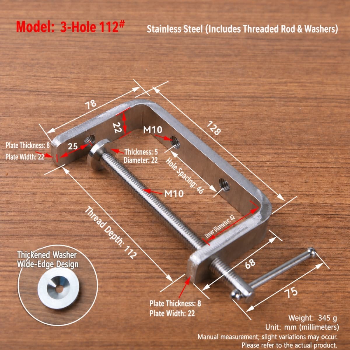 High Quality Stainless Steel G Clamp Leather Craft Woodwork C Joiner DIY Tools