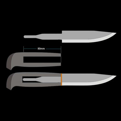 New Solid Wood Knife Handle Handlebar DIY Tool Wooden Knife Grip Craft Material