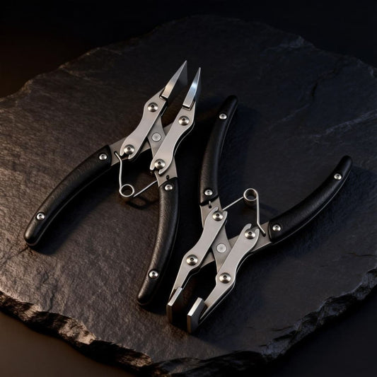 Leather Edge Pressing Pliers Flat Jaw Clamp Tool for DIY Leather Craft Work