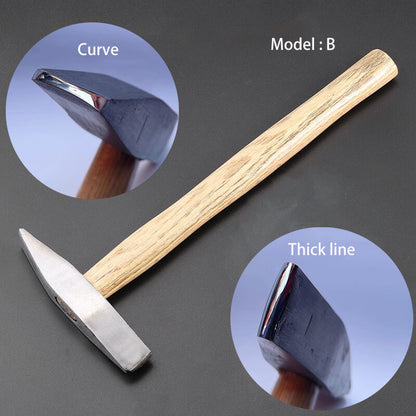 Double Head Hammer for Jewelry Texturing Gold Silver Copper Metalwork Crafting