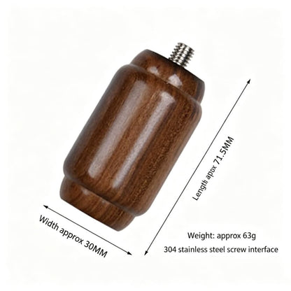 Universal Coffee Tamper Wood Handle Replacement M8 M10 Rosewood Blackwood Walnut