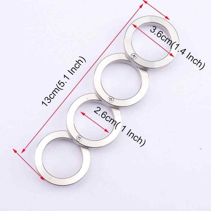 New Edition 201 Stainless Steel Mini Collector Ring EDC Decompression Toy