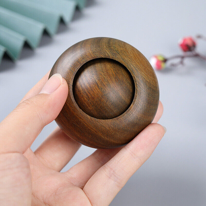 Luxury Wooden Craft Transfer Ball Finger Massager Hand Toy Relieve Pressure EDC