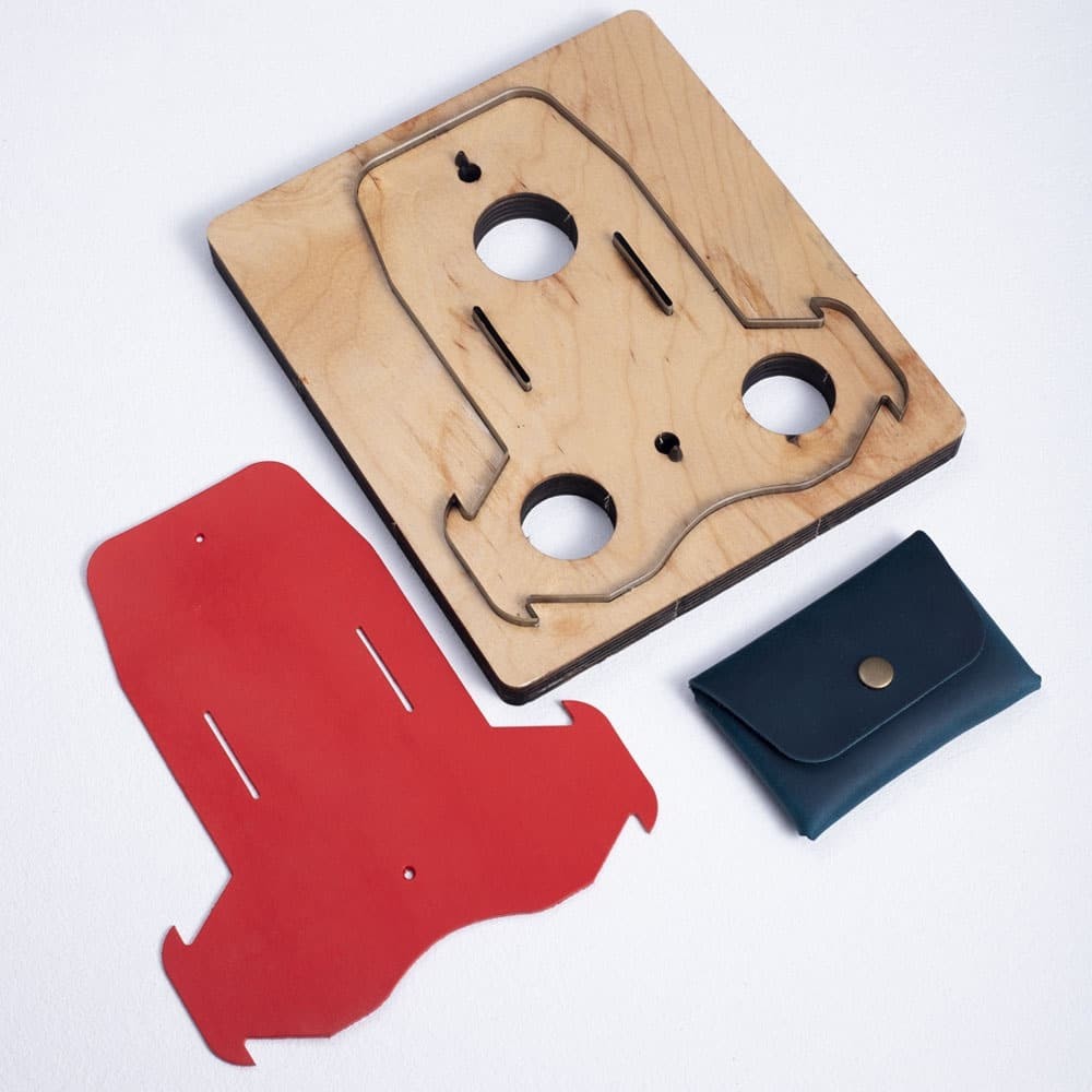 Japanese Steel No Sew Cutting Die Template for Leather Card Case Coin Purse DIY