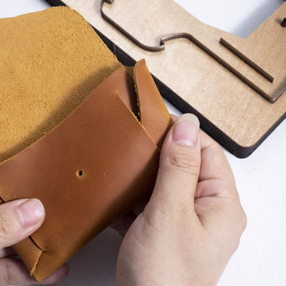 Japanese Steel No Sew Cutting Die Template for Leather Card Case Coin Purse DIY