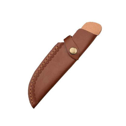 Leather Carft Genuine Cowhide Leather Knife Sheath Blade Cover Pouch Belt Clip