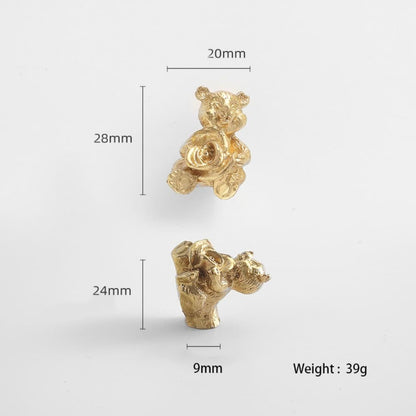 Animal Brass Cabinet Drawer Pull Handle Wardrobe Cupboard Furniture Hardware