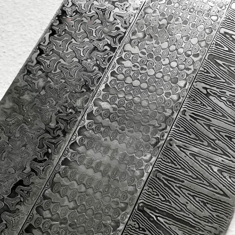 New Design Damascus Steel Billet Bar Blank Making Knife Blade Diy Material