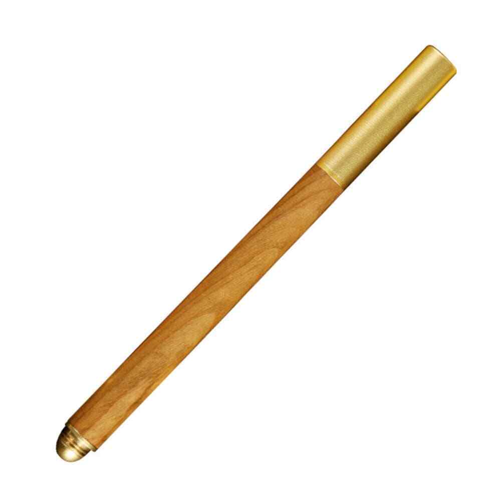 Small Elegant Brass Craft Wooden Signature Pen Business Gift Logo Customizable