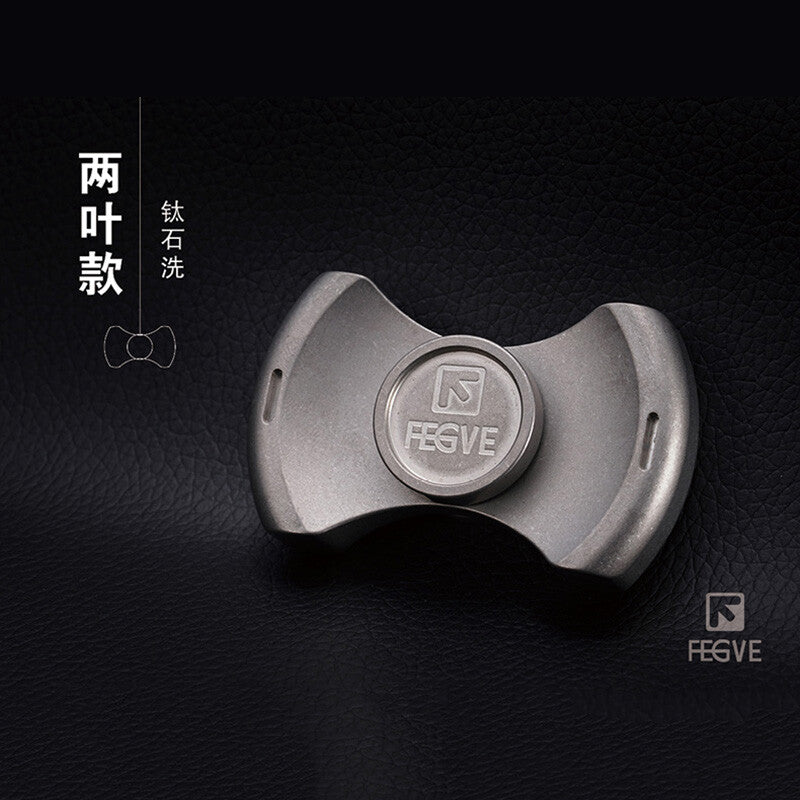 FEGVE Fidget Hand Spinner Titanium/Brass Alloy Finger focus Toy EDC Gift