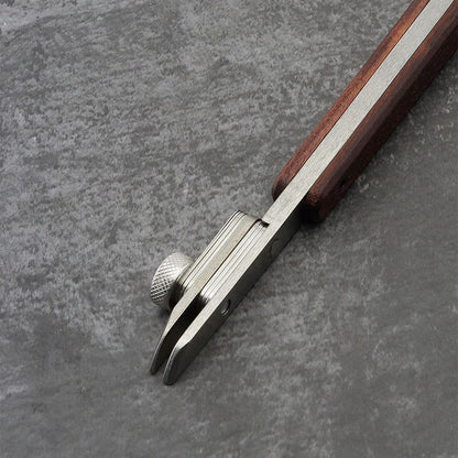 Adjustable Spacing 3mm-58mm Edge Creaser Guide Tool For Leather Craft DIY Work
