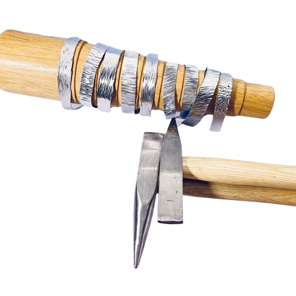 Double Head Hammer for Jewelry Texturing Gold Silver Copper Metalwork Crafting