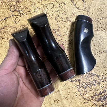 Luxury Polished Premium Ebony Wood Rosewood Handles for DIY Knives Hand Craft