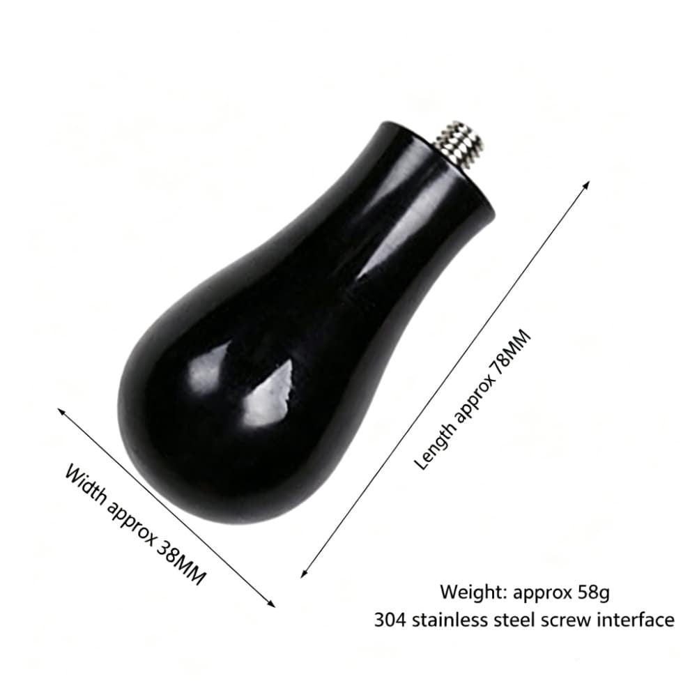 Universal Coffee Tamper Wood Handle Replacement M8 M10 Rosewood Blackwood Walnut