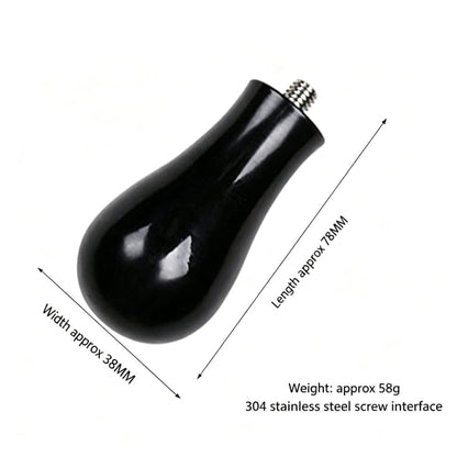 Universal Coffee Tamper Wood Handle Replacement M8 M10 Rosewood Blackwood Walnut