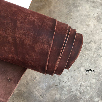 Puebalo Style Vegetable Tanned Cowhide Nubuck Leather Craft Matte Material Diy 2.0mm Thickness