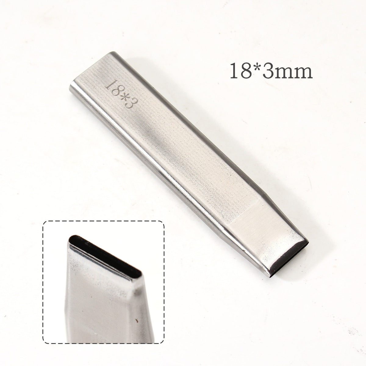 Leather Craft Belt Hole Punch Oval Flat Straight Teardrop Single DIY 440C Tool